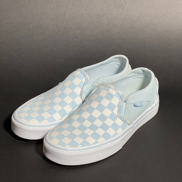 Vans Slip-On Checkerboard Baby Blue - Picture 2 of 5